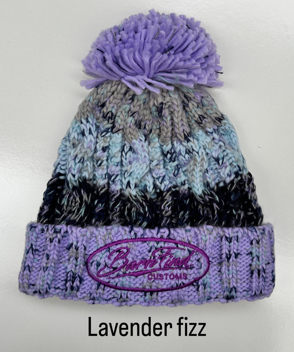 Corkscrew bobble hat