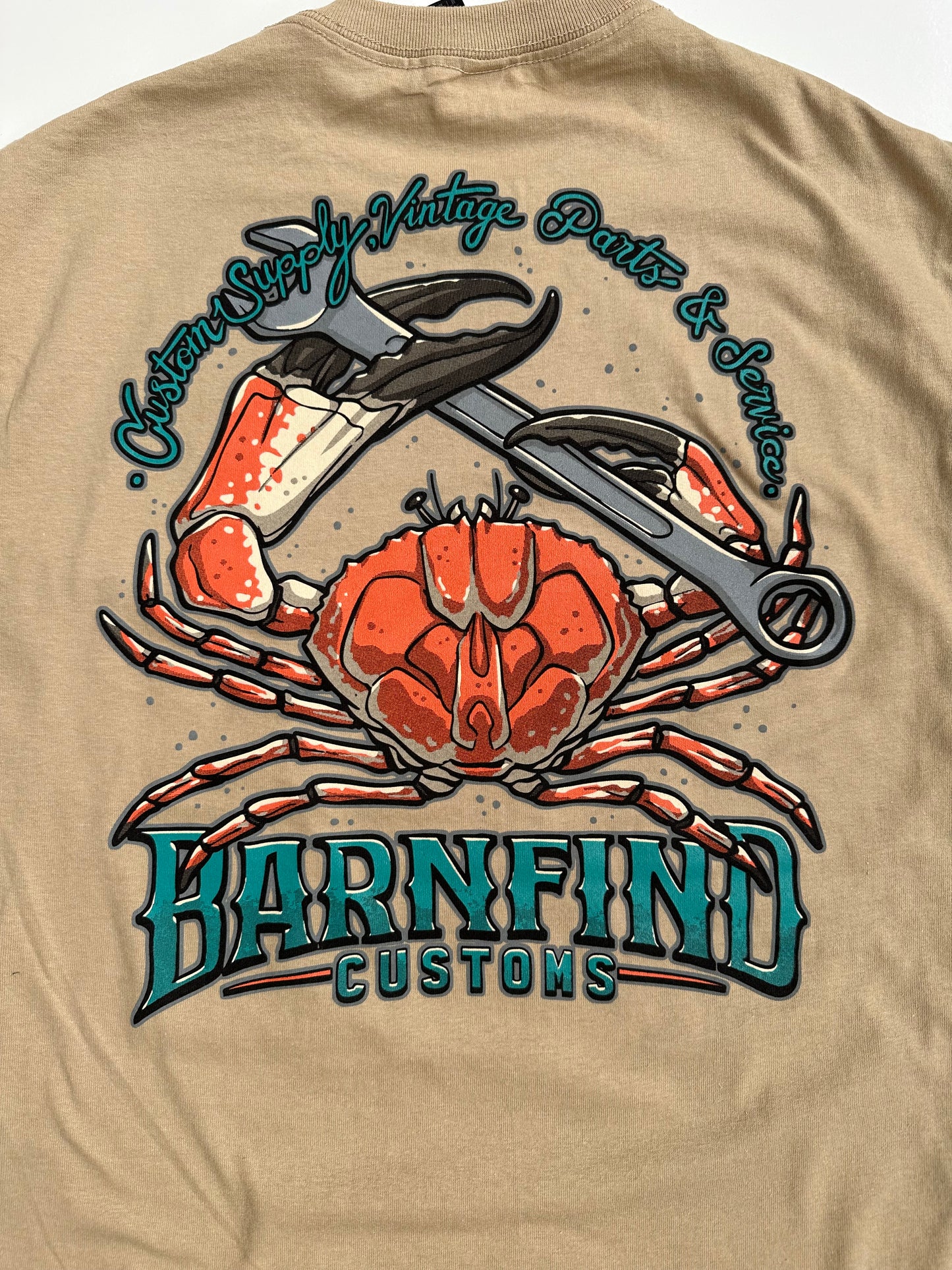 Custom supply tan Tshirt