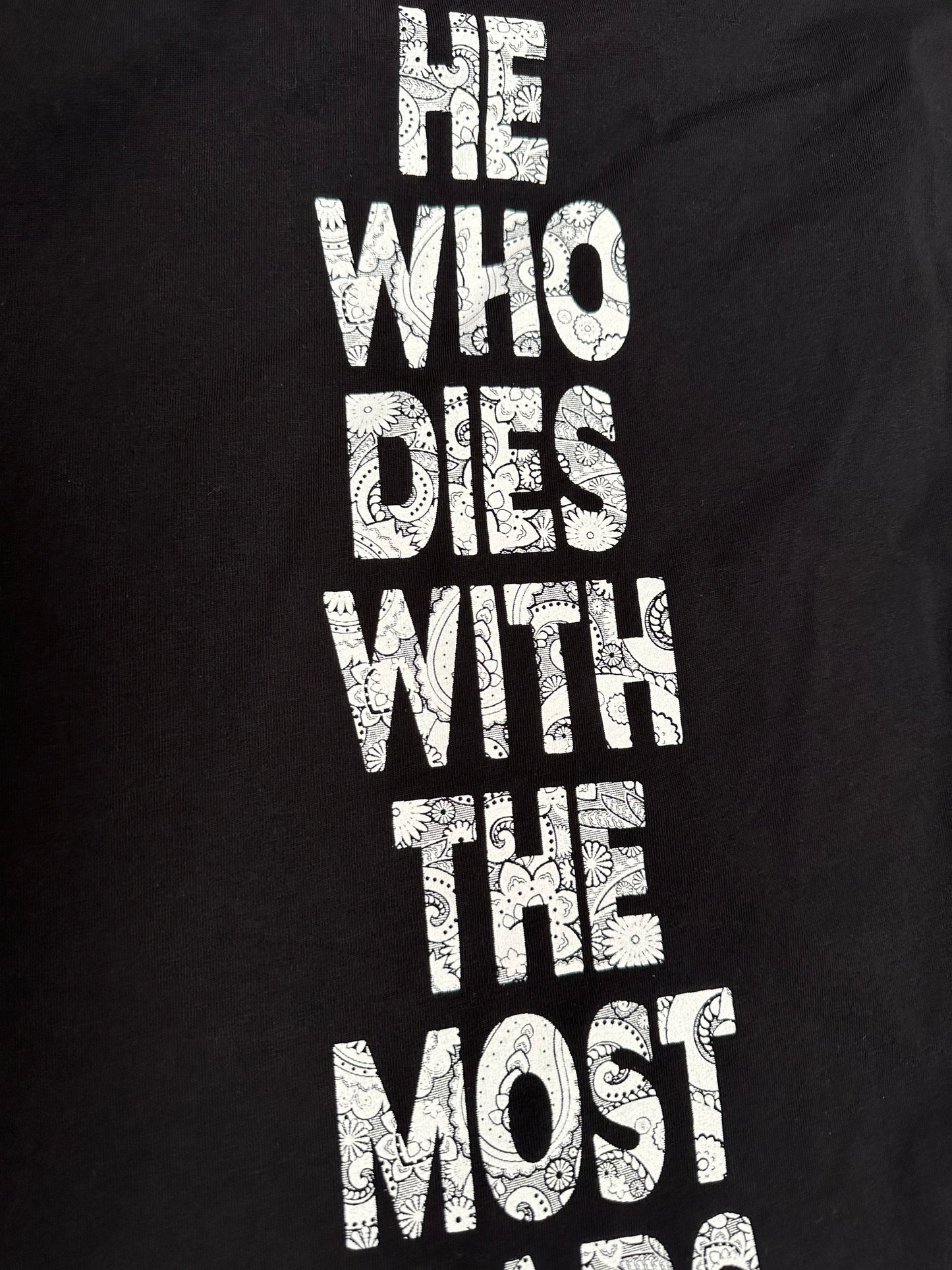 Who dies with the most cars wins Tshirt