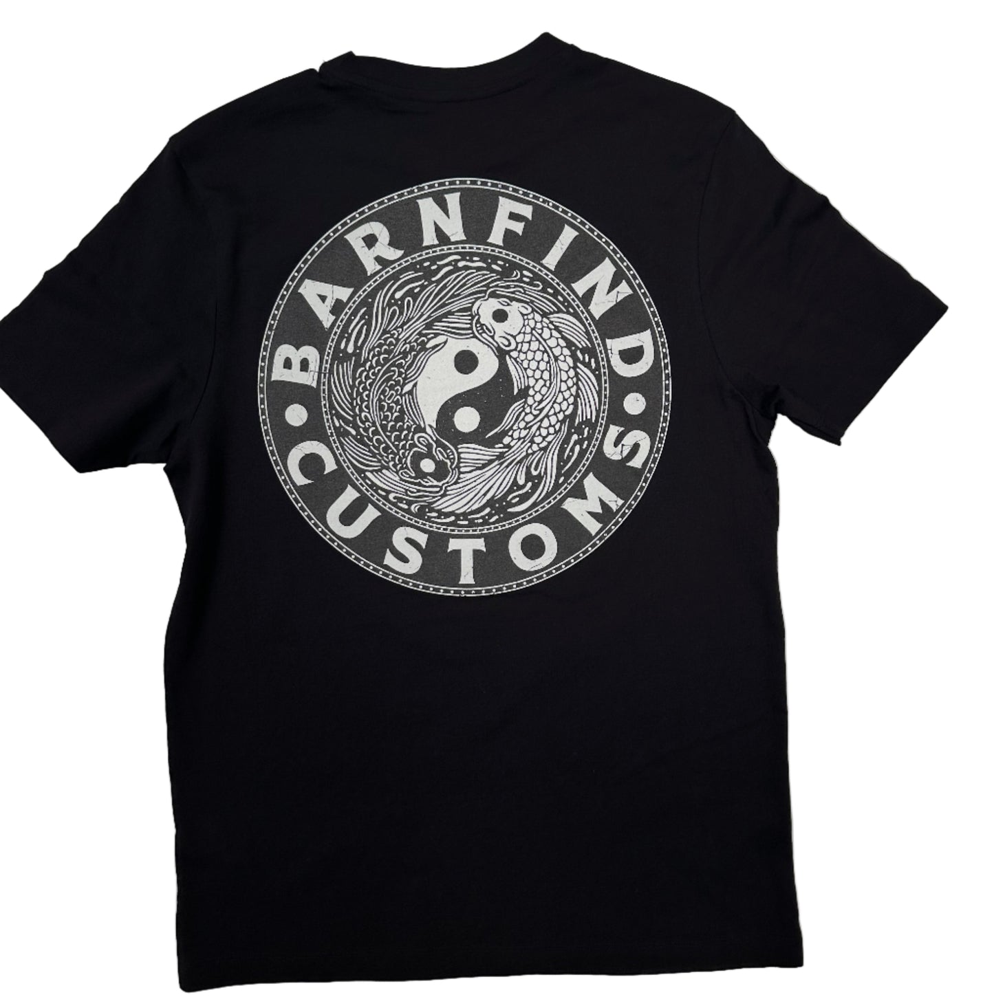 Koi print Tshirt black