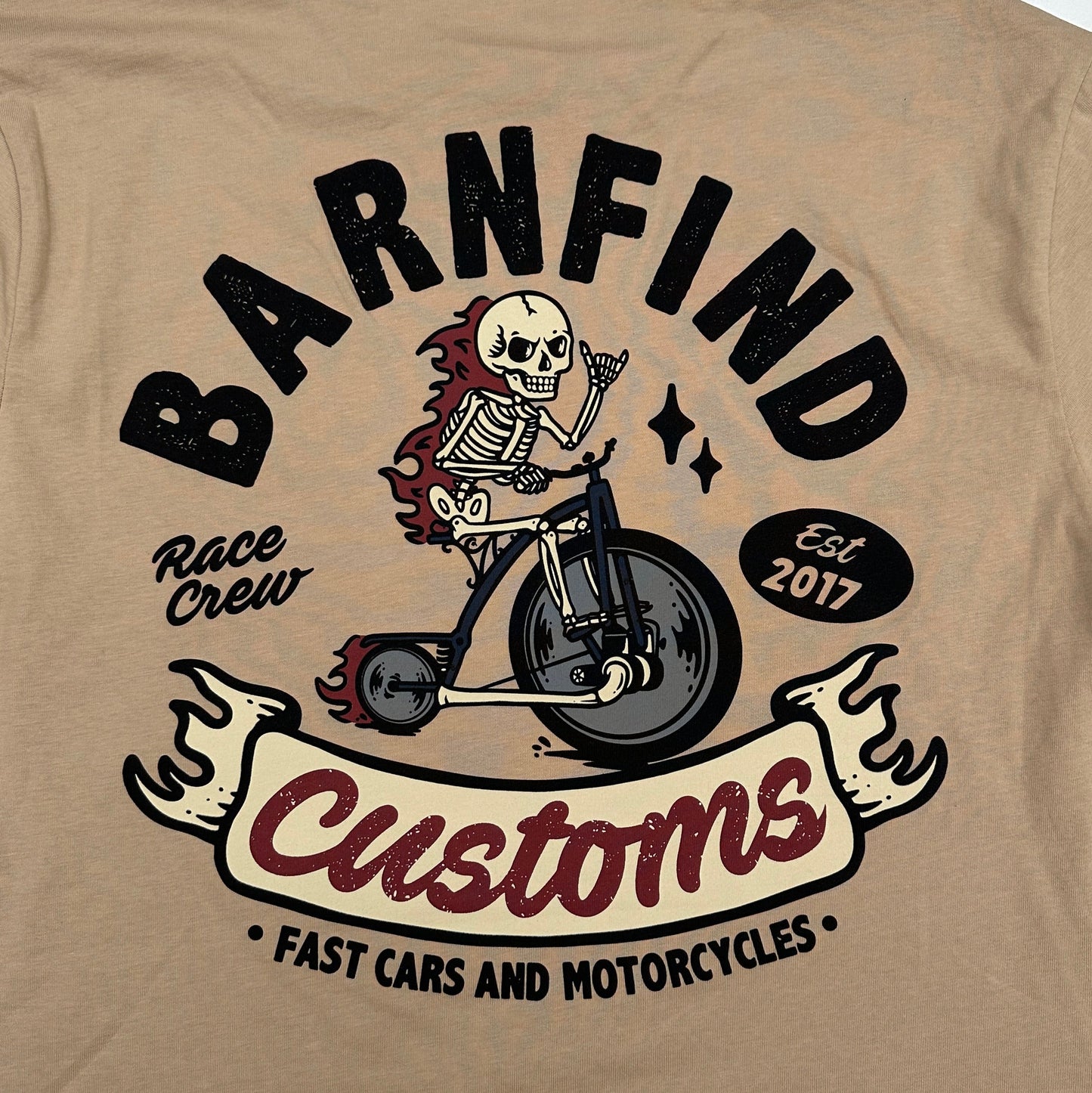 Race crew Tshirt (sand or black)