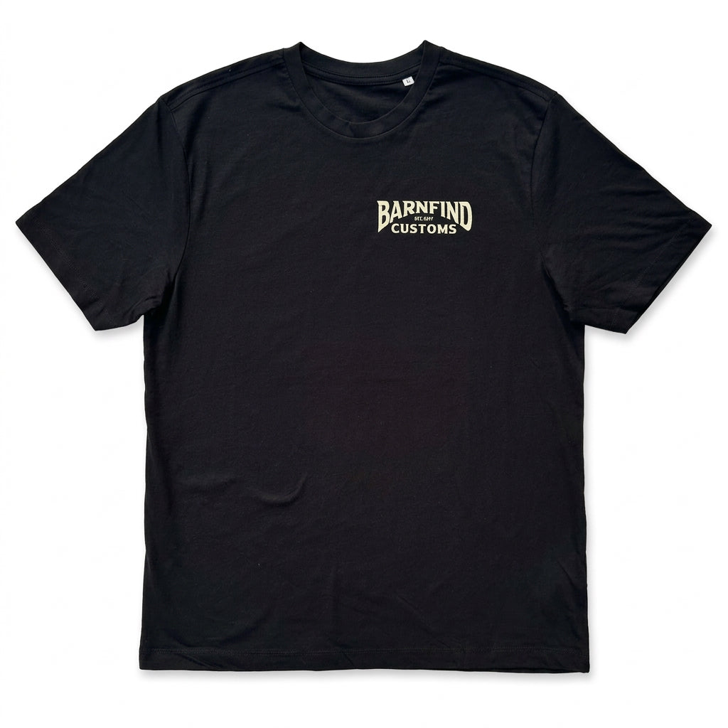 Oil Can Black Tee