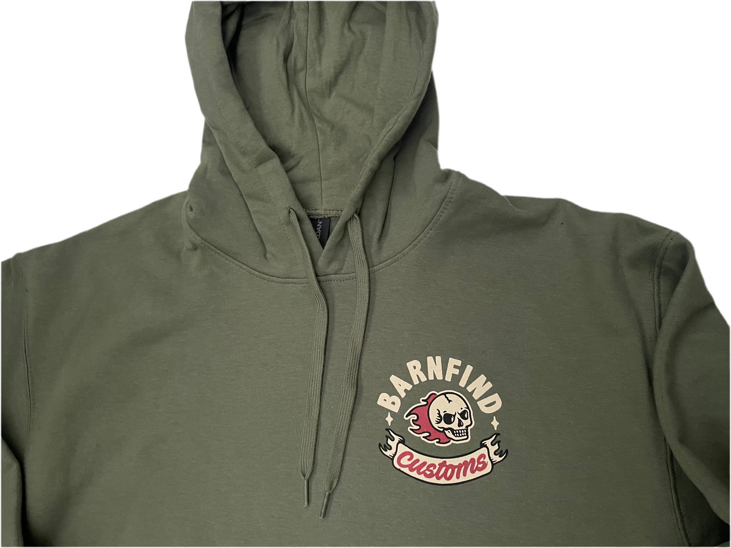 Race crew hoodie (sand or military green)