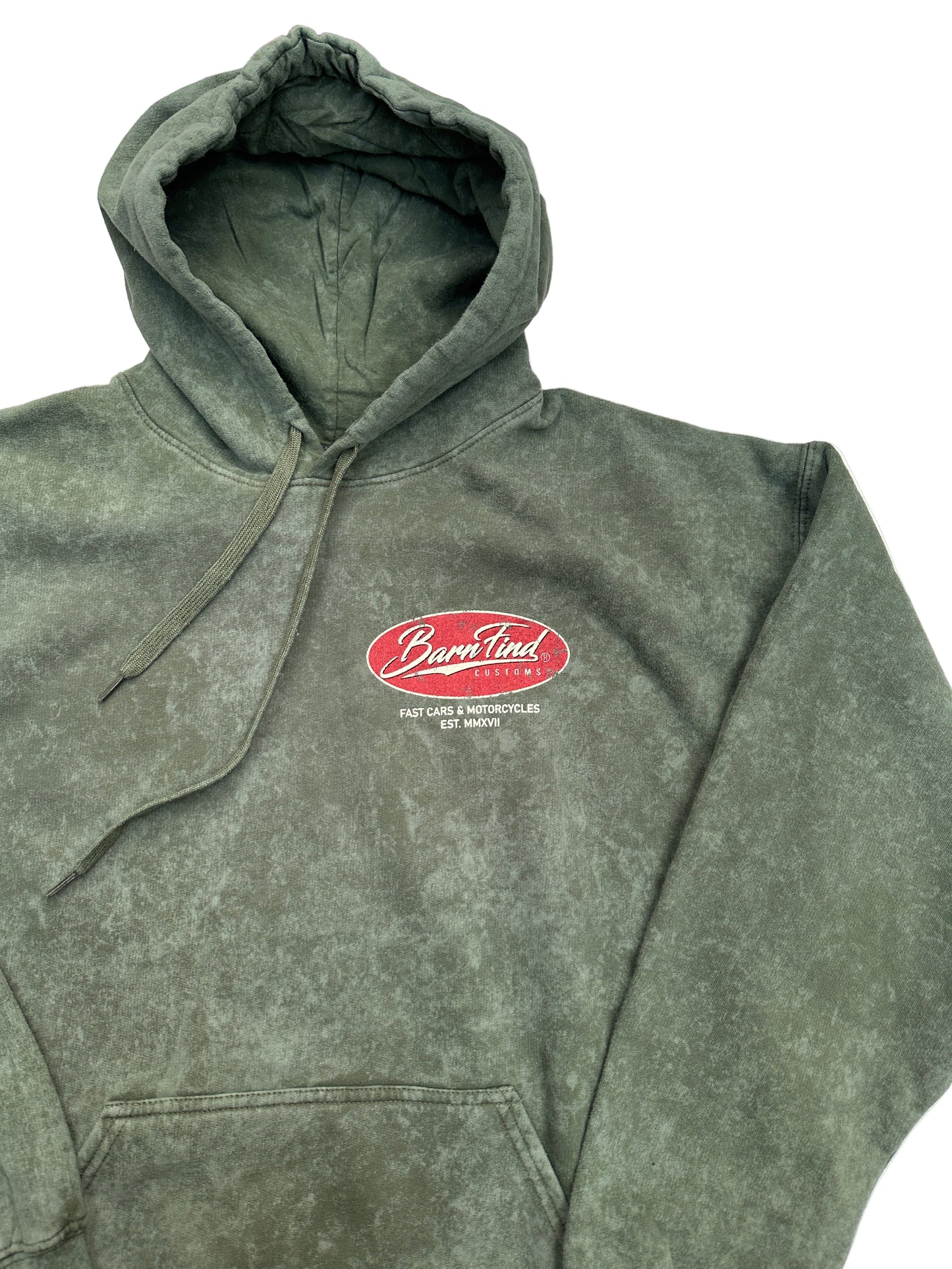 Green oval print vintage hoodie