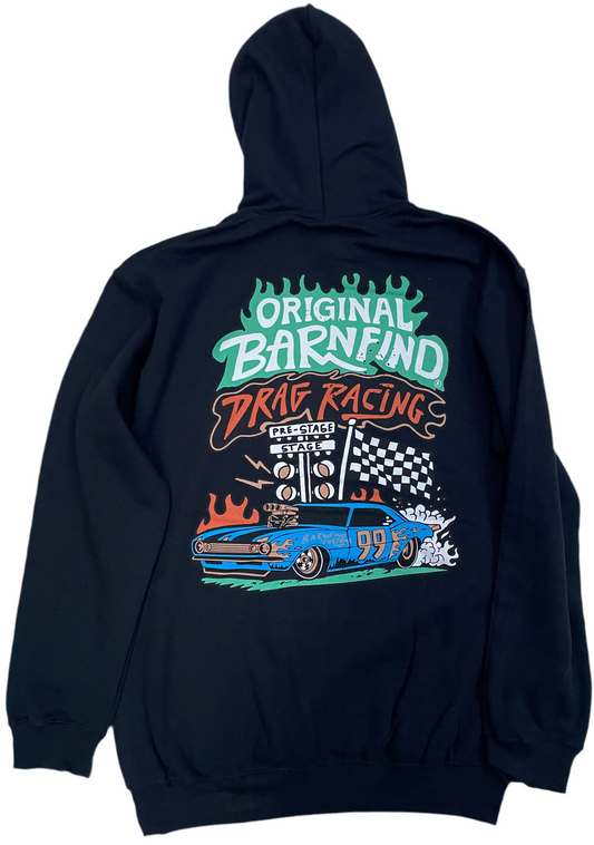 Original Barnfind drag racing hoodie