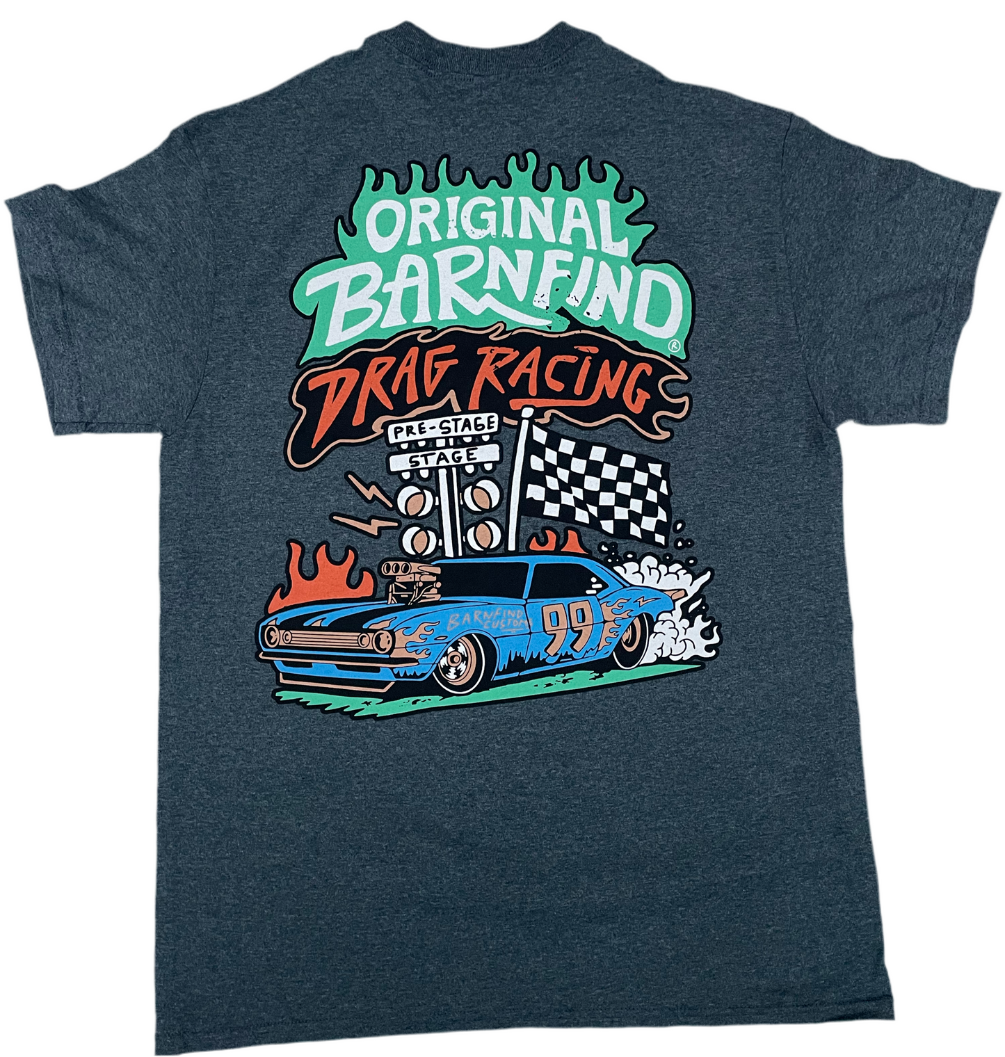 Original Barnfind drag racing tshirt