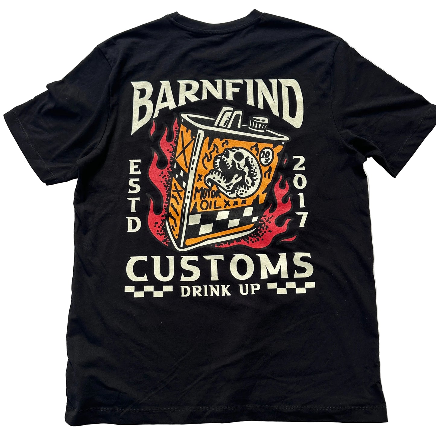 Oil Can Black Tee
