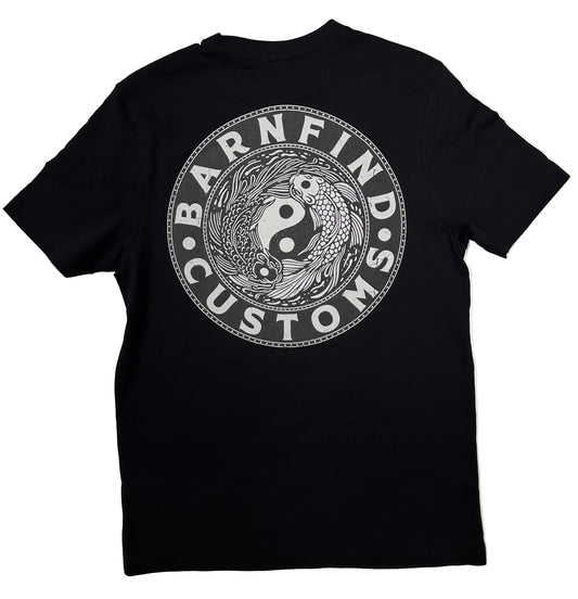 Koi print Tshirt black