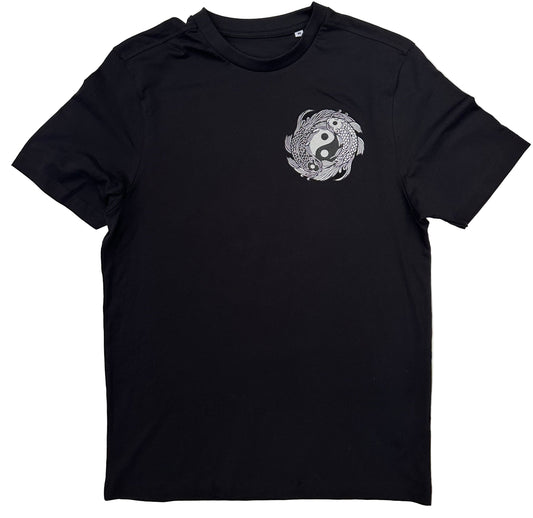 Koi print Tshirt black
