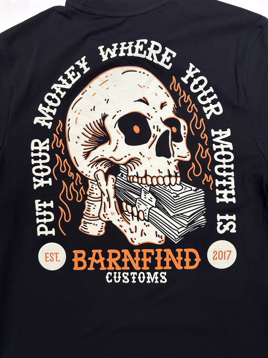 Put your money where your mouth is black tee