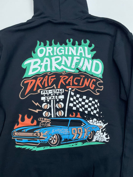 Original Barnfind drag racing hoodie