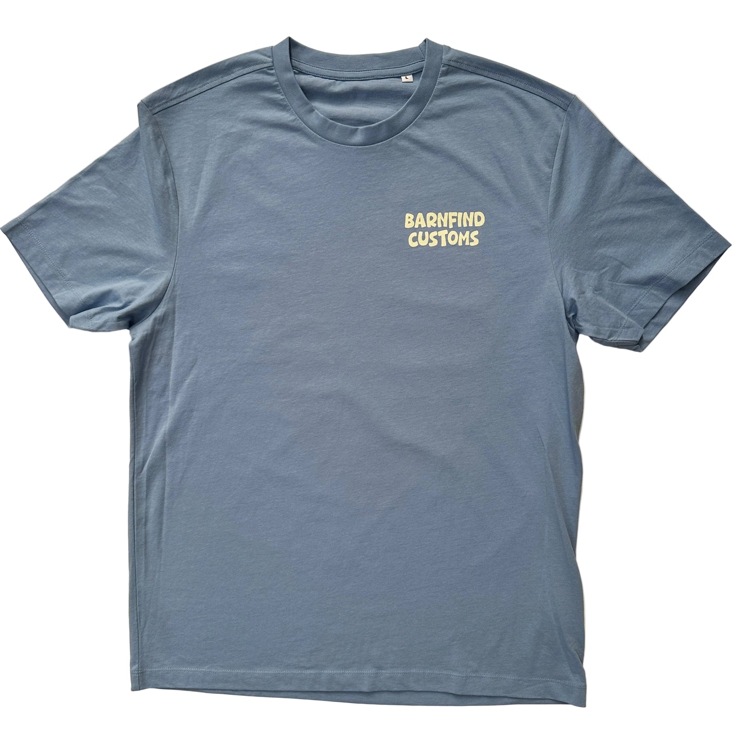 never stop exploring tee (blue)