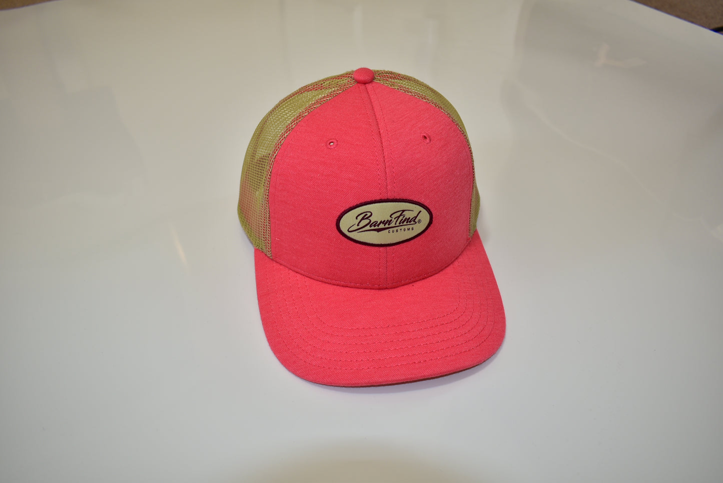 Pink/Tan mesh cap