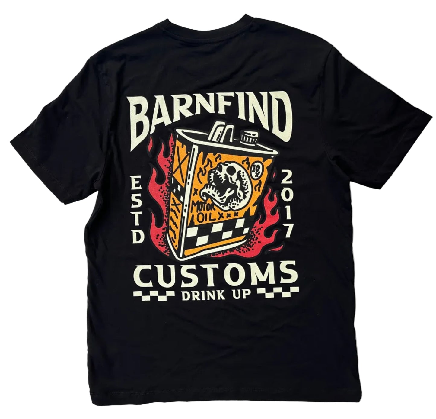 Oil Can Black Tee