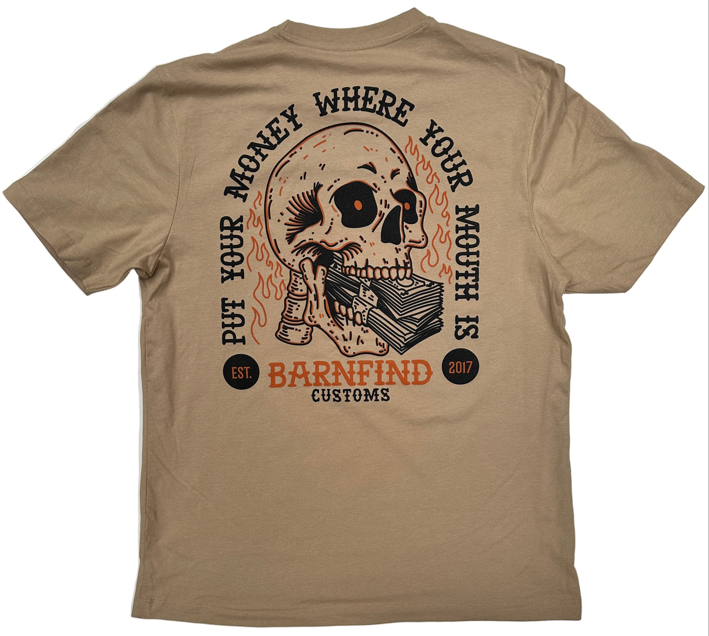 Money where your mouth is sand tee