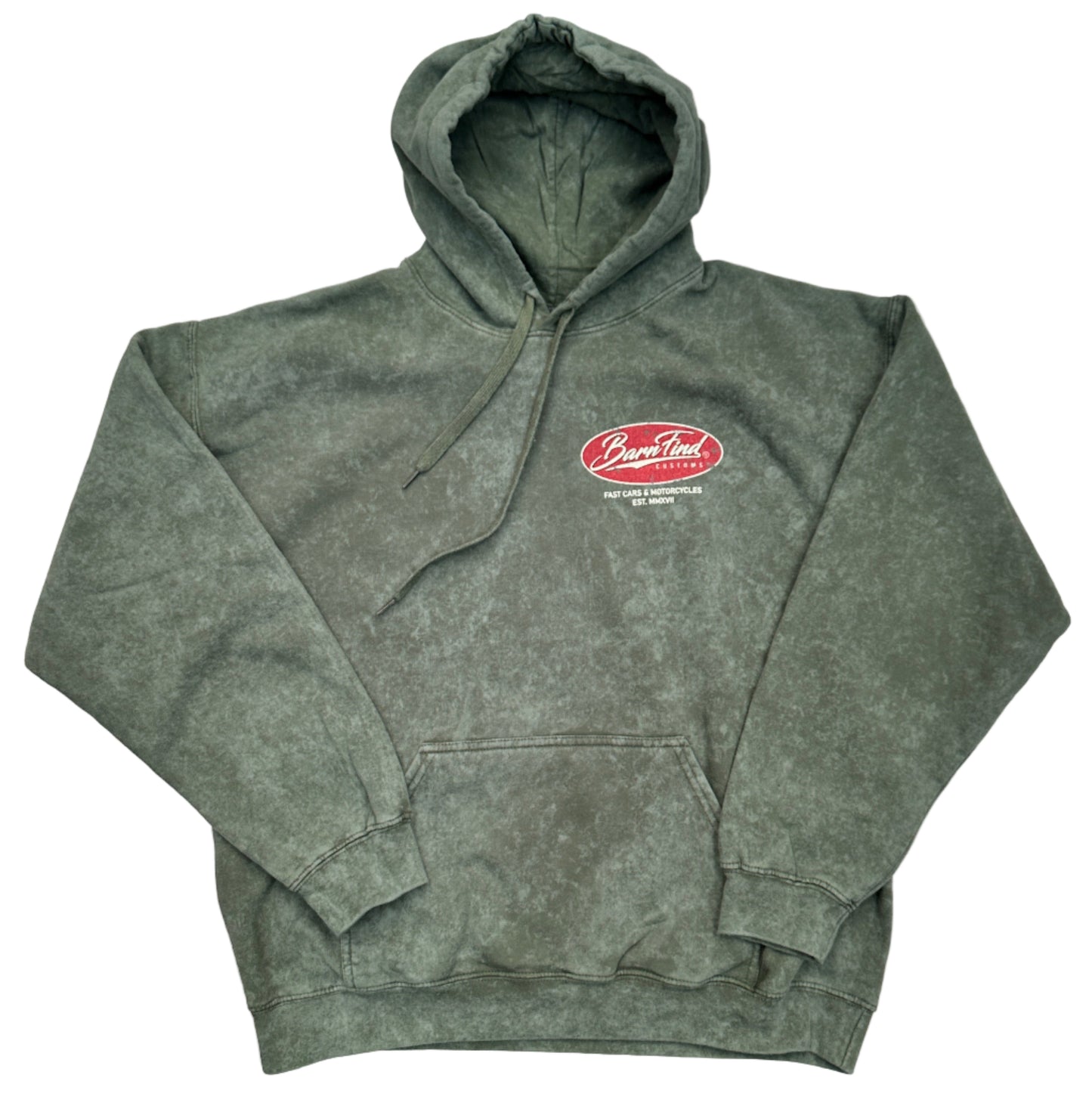 Green oval print vintage hoodie