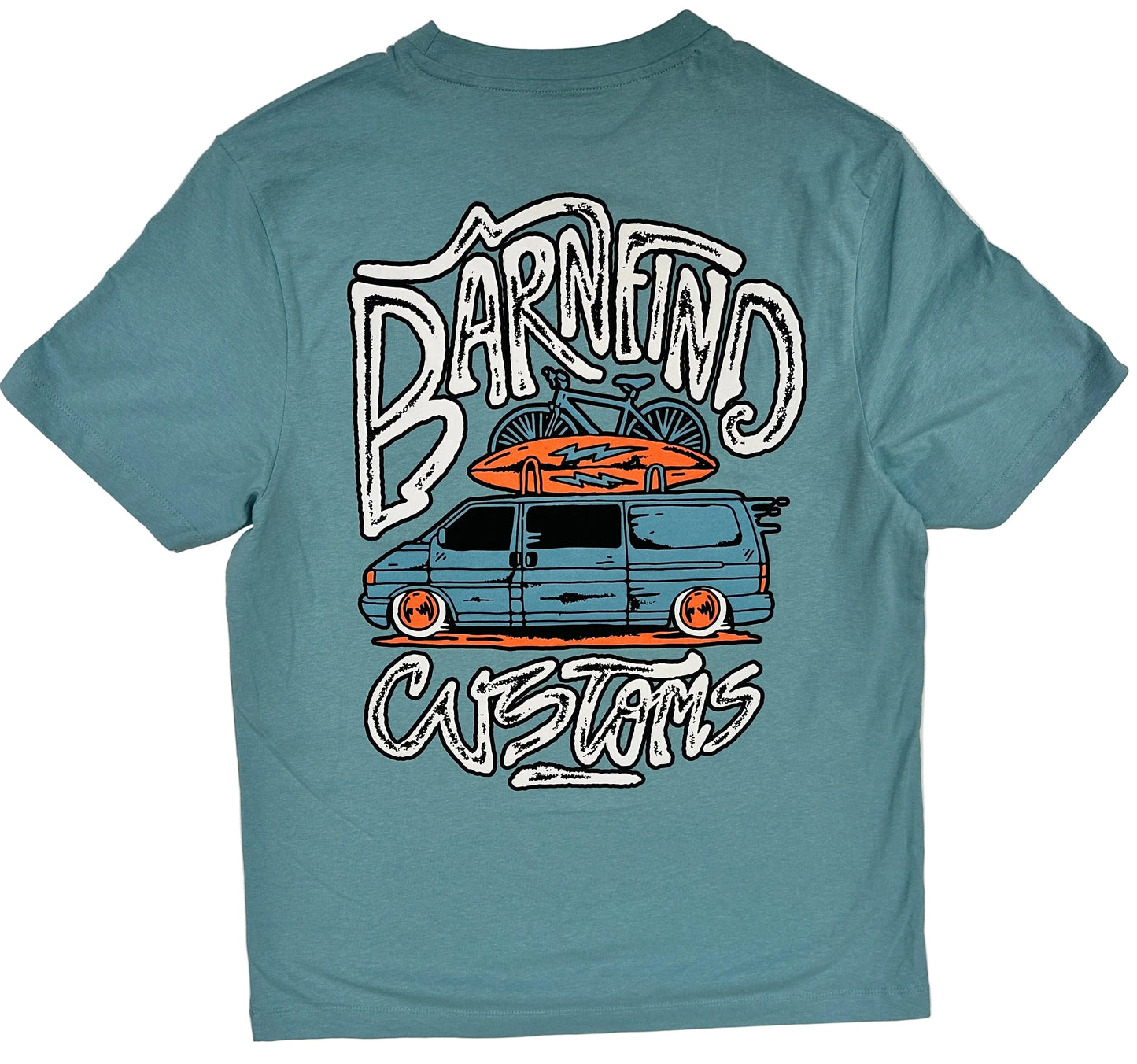 Bikes n Boards Seafoam tee