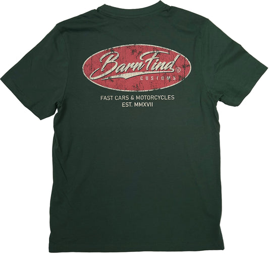 Oval tee racing green