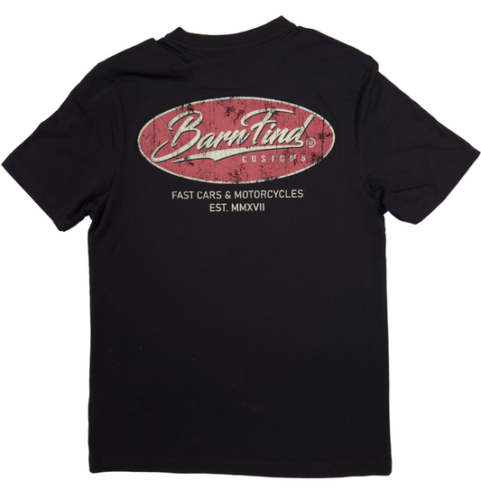 Oval tee black